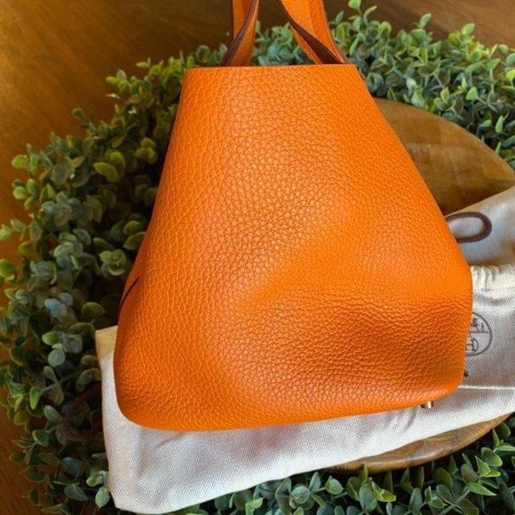 SOLD Hermes Clemence Picotin Lock 22 Leather Satchel - Picture 6 of 12